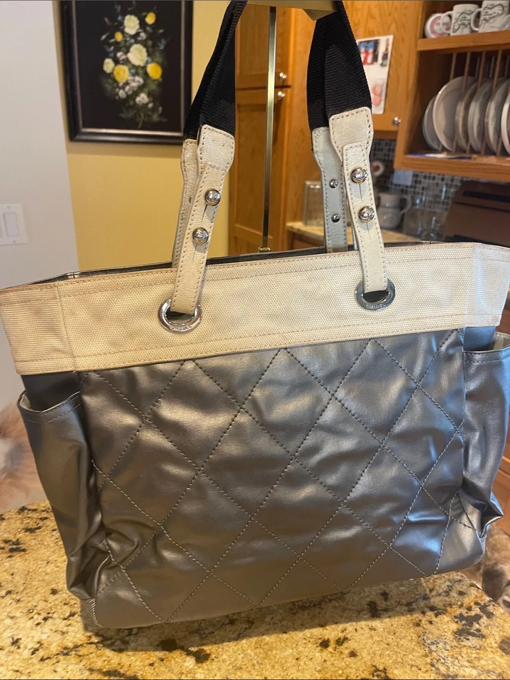 CHANEL tote combining